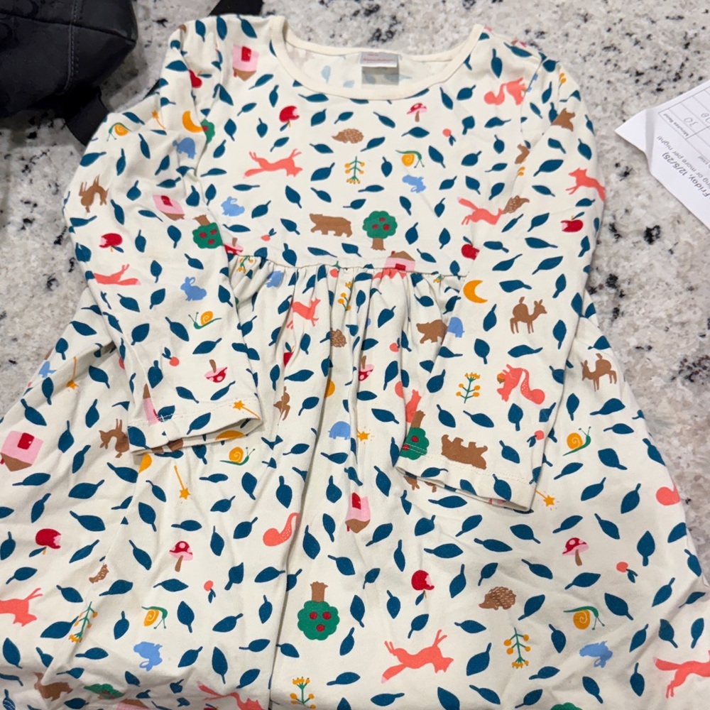 Hanna Anderson Colorful Animal Print Dress